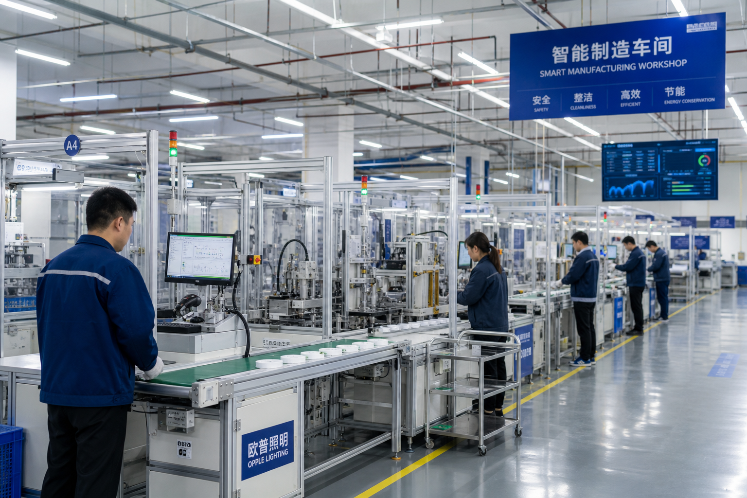 Yize Lighting factory interior — Linhai Dongcheng, Zhejiang