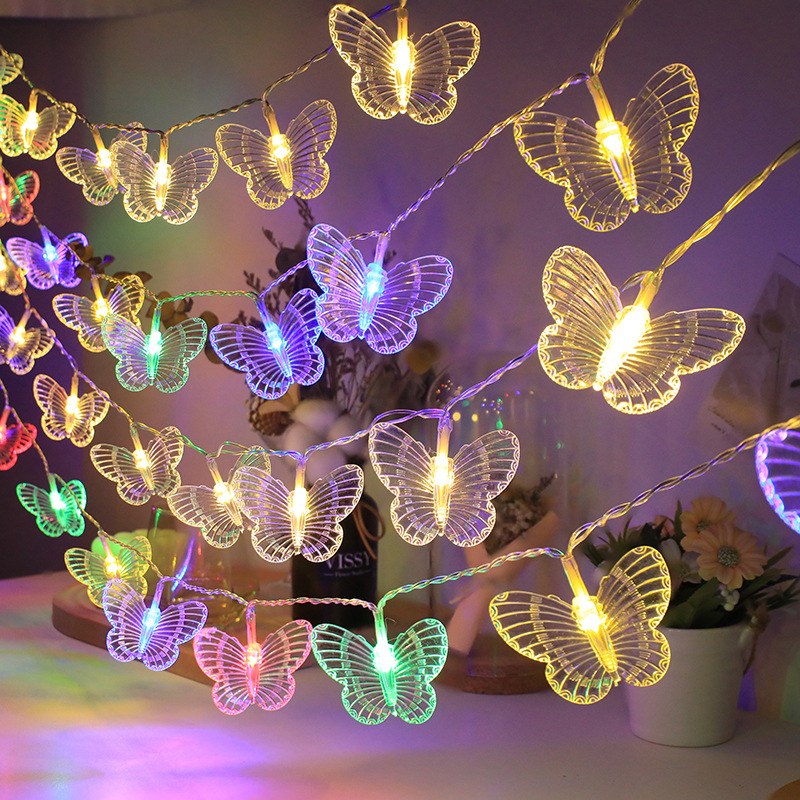LED string light-Butterfly-3AA-Transparent cable