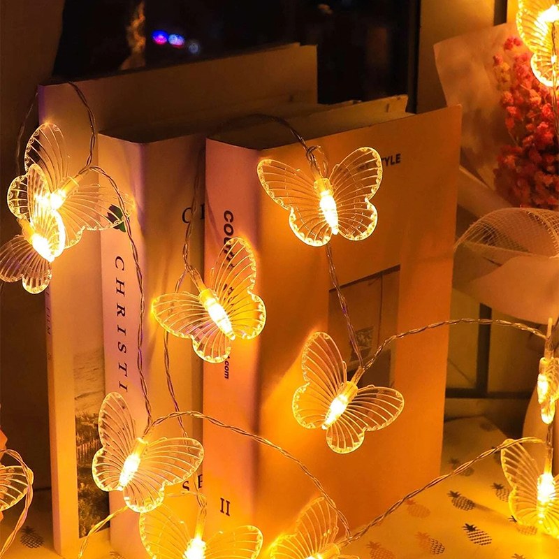 LED string light-Butterfly-3AA-Transparent cable