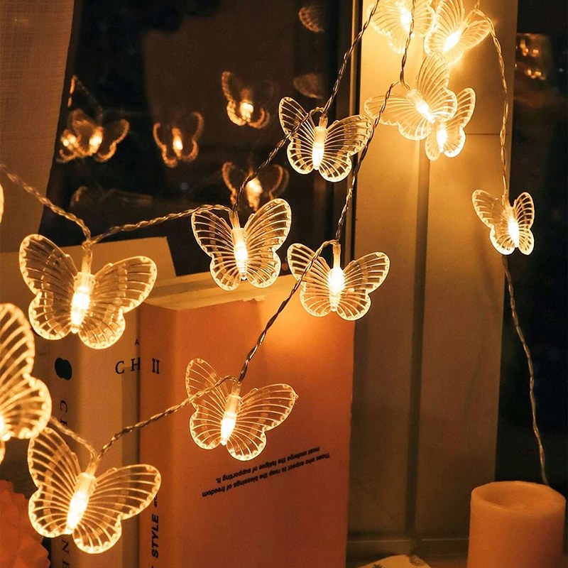 LED string light-Butterfly-3AA-Transparent cable