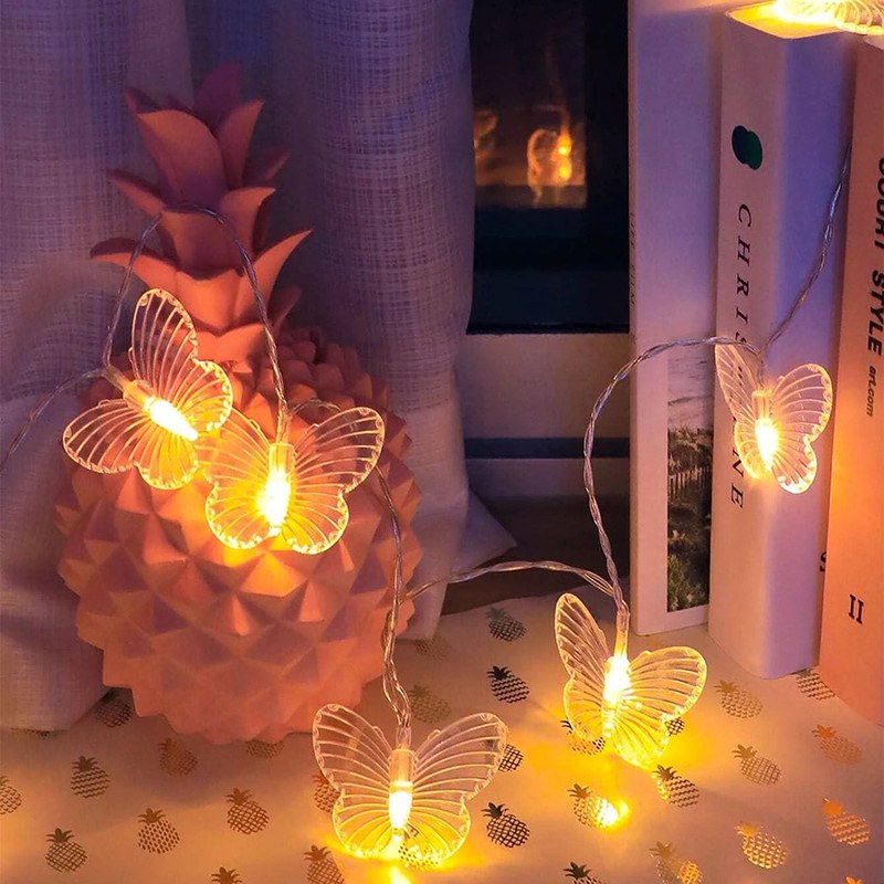 LED string light-Butterfly-3AA-Transparent cable