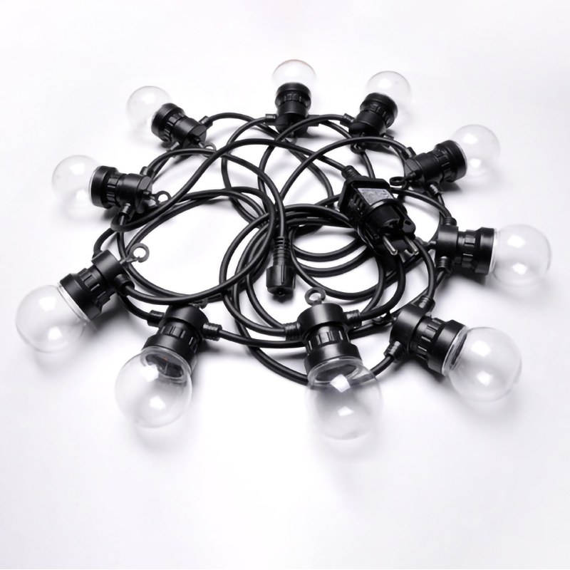 Outdoor Patio String Lights-transparent bulb