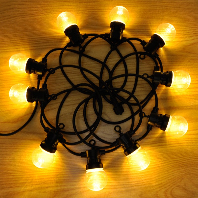 Outdoor Patio String Lights-transparent bulb