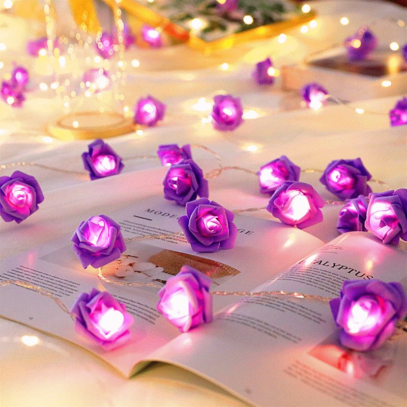 3AA Rose Flower LED string light