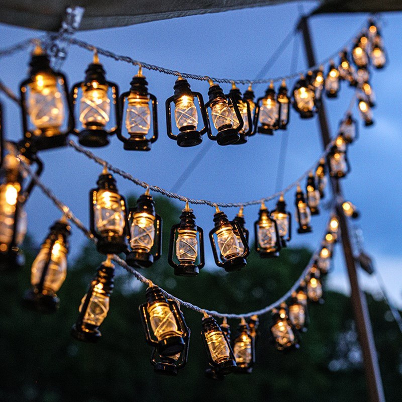 3AA Vintage kerosene bottle LED string light