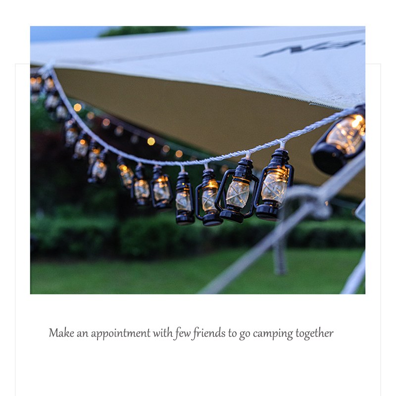 3AA Vintage kerosene bottle LED string light