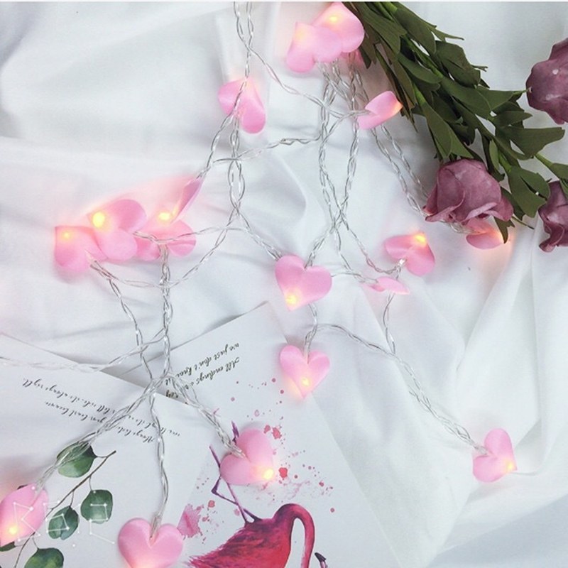 3AA Heart shaped LED string light