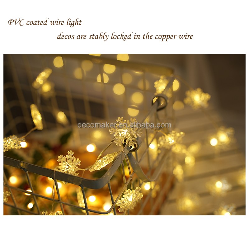 PVC coated wire light-Snowflake