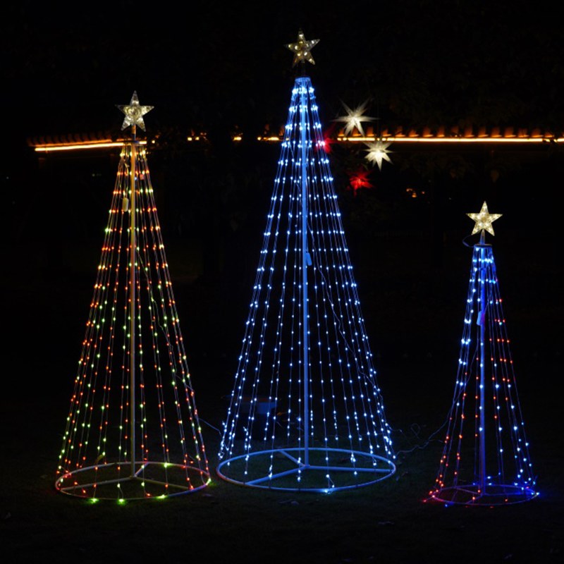 LED Light Tree with Star – RGB-Foldable-1.2M/1.8M/2.2M