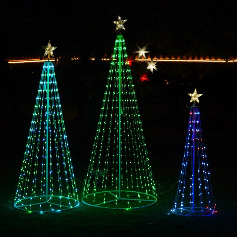 LED Light Tree with Star – RGB-Foldable-1.2M/1.8M/2.2M
