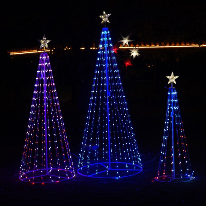 LED Light Tree with Star – RGB-Foldable-1.2M/1.8M/2.2M