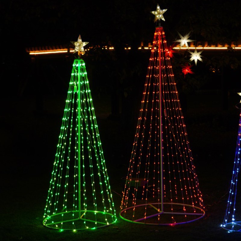 LED Light Tree with Star – RGB-Foldable-1.2M/1.8M/2.2M