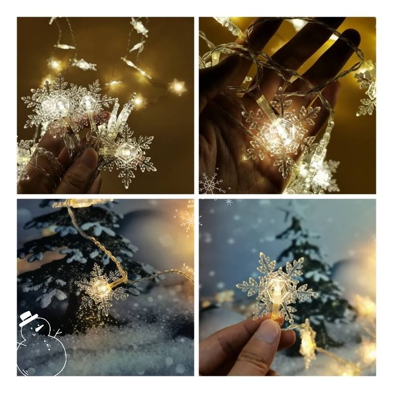 LED Fairy Lights Shining snowflake Decorative Lighting