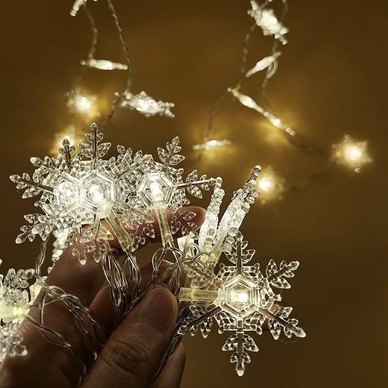 LED Fairy Lights Shining snowflake Decorative Lighting