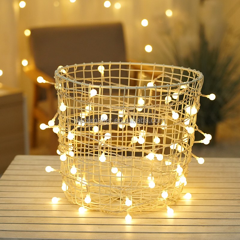 Battery box with four timers PP ball string lights
