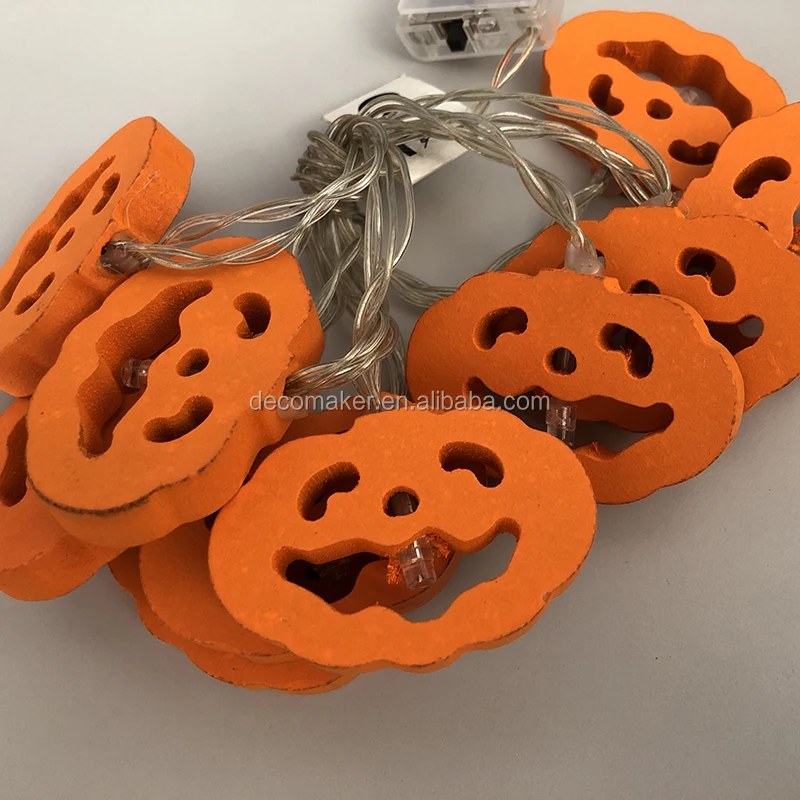 HOLLOWEEN WOODEN PUMPKIN