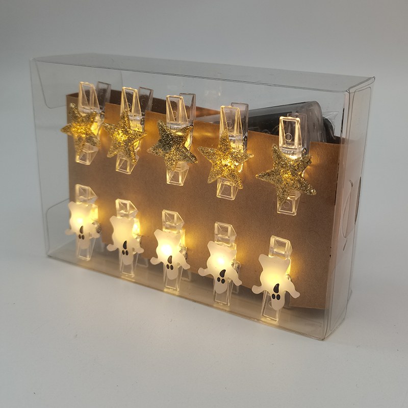 Copper wire light-with photo clips