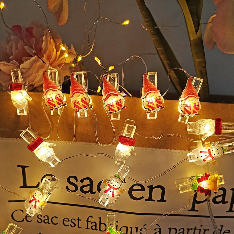 Copper wire light-with photo clips