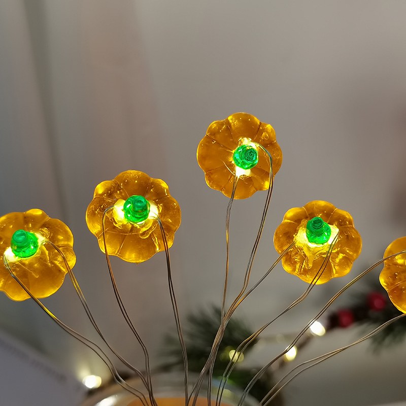 Copper wire light-pumpkin