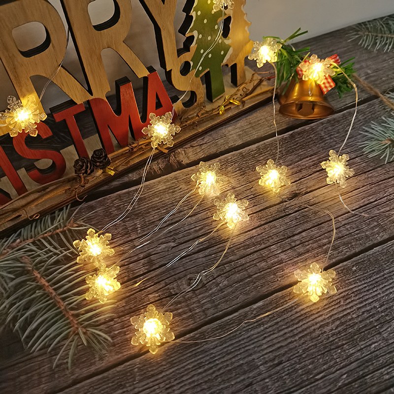 Copper wire light-snowflake