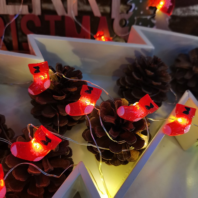 Copper wire light-Christmas stocking – YZ-20157