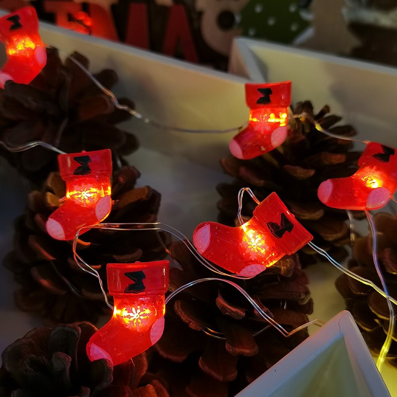 Copper wire light-Christmas stocking – YZ-20157