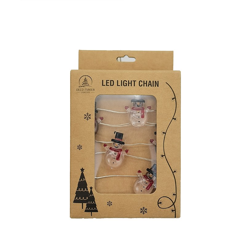 Copper wire light-snowman