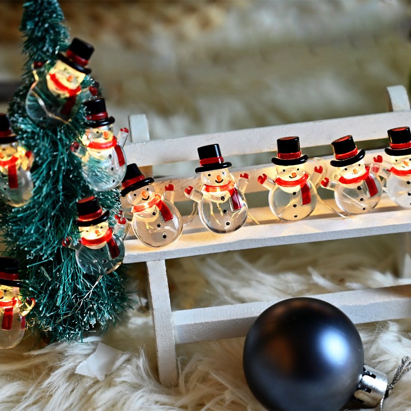 Copper wire light-snowman