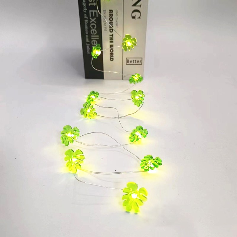 Copper wire light-tree leaf