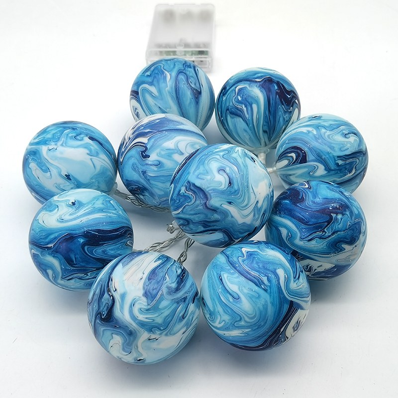 LED string light-Blue gradient ball
