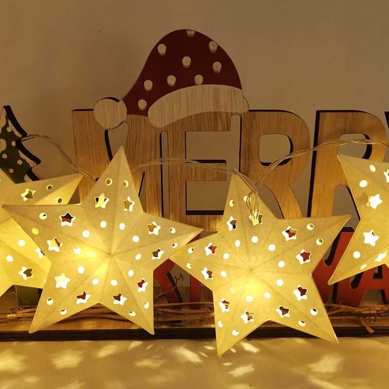 LED string light-paper star