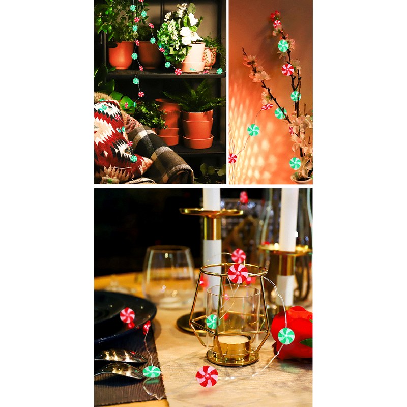 Copper wire string light–candy