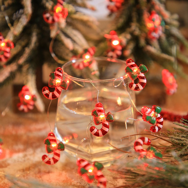 Copper wire string light–crutch