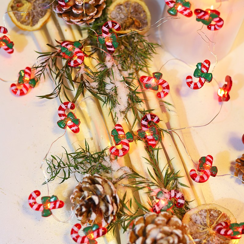 Copper wire string light–crutch