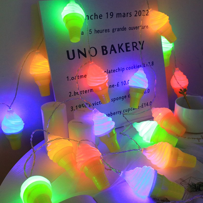 LED string light–ice cream