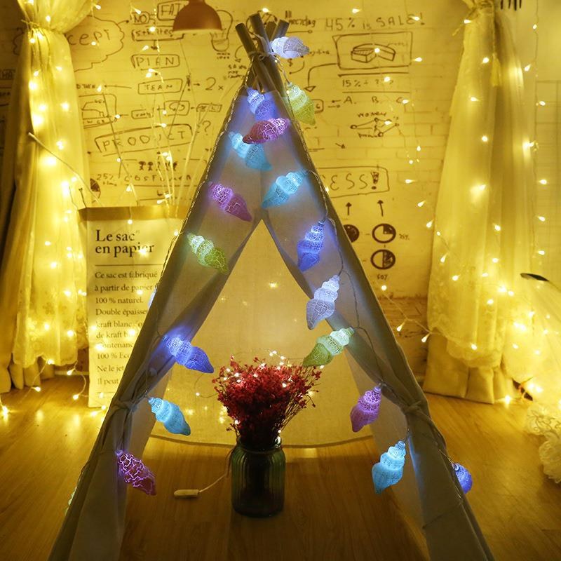 LED string light–Cracked conch