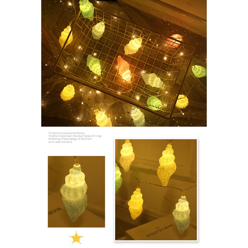 LED string light–Cracked conch