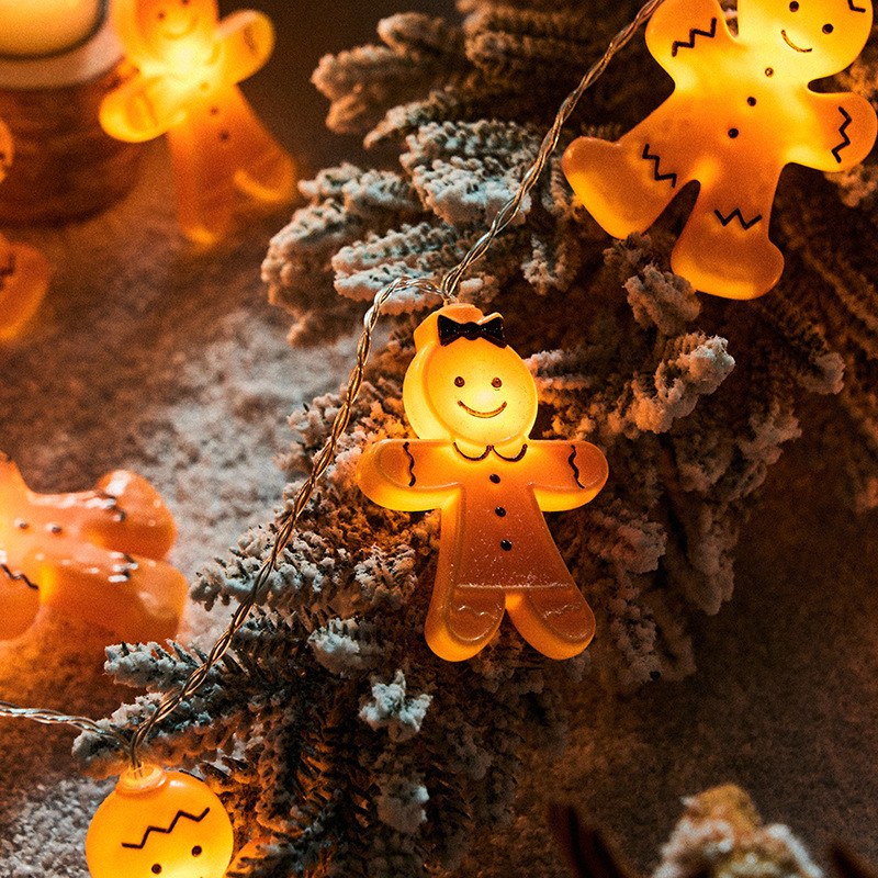LED string light–gingerbread man