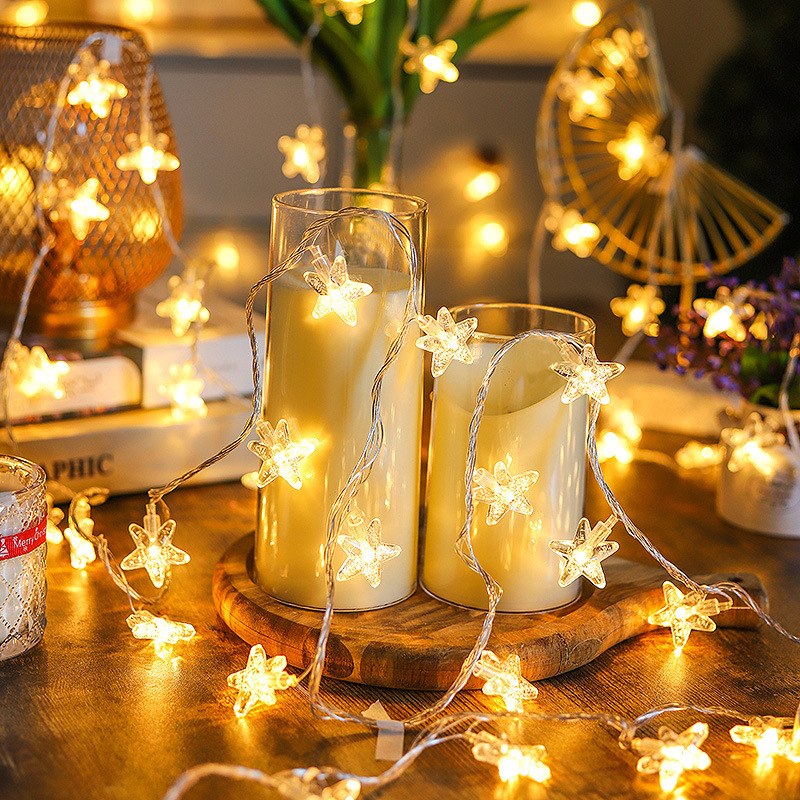 LED string light–crystal star