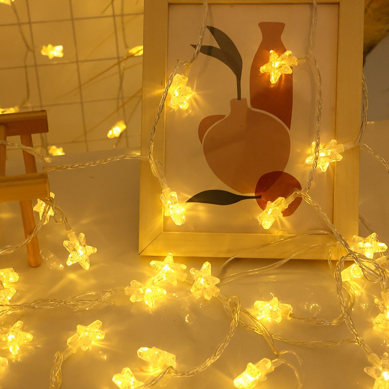 LED string light–crystal star