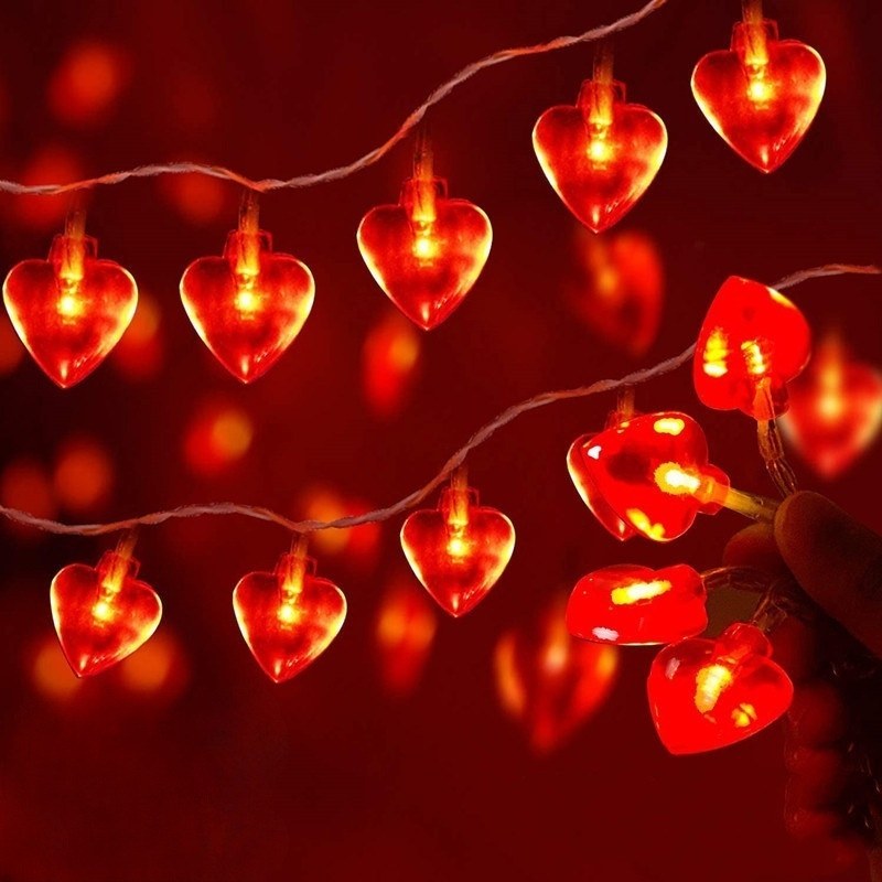 LED string light-heart