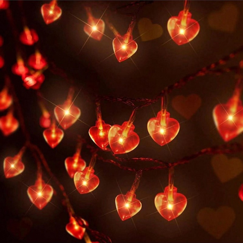 LED string light-heart