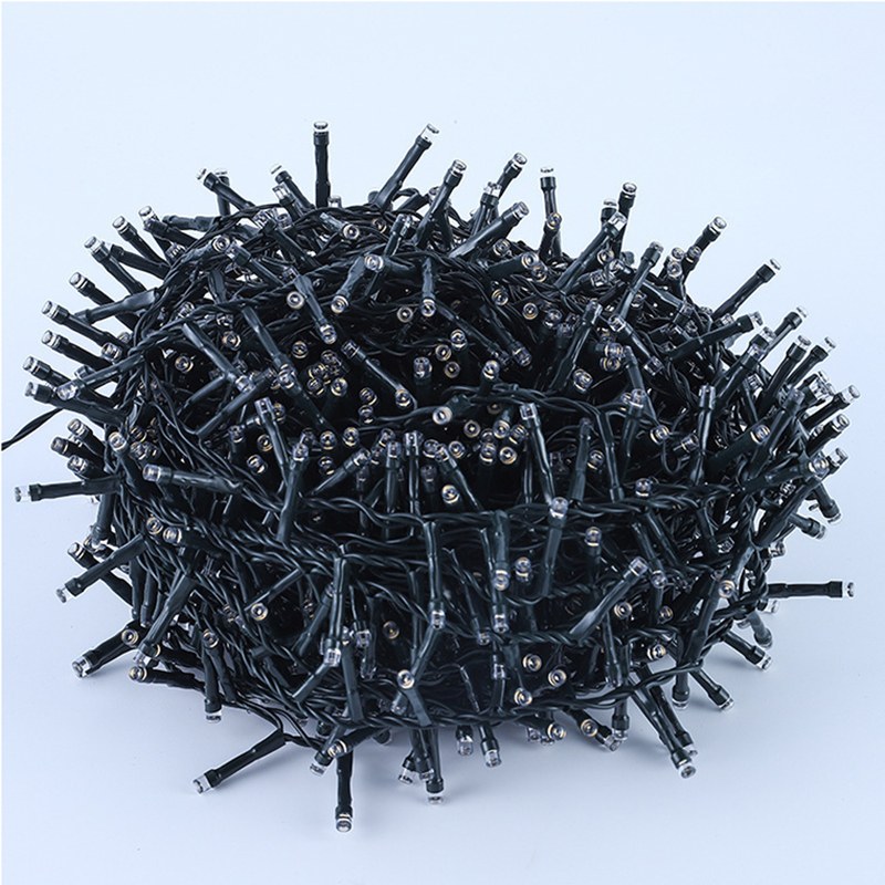 Firecracker string light-black cable