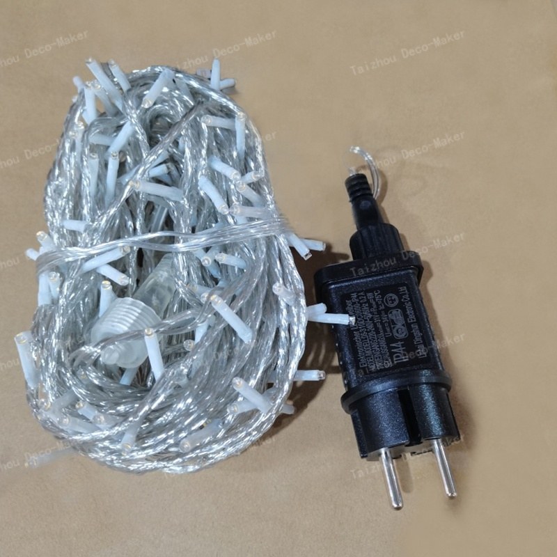 LED string light-transparent cable
