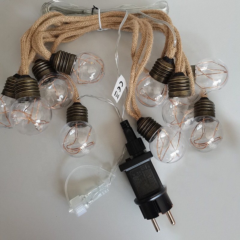 G45 Bulb hemp rope LED String Lights