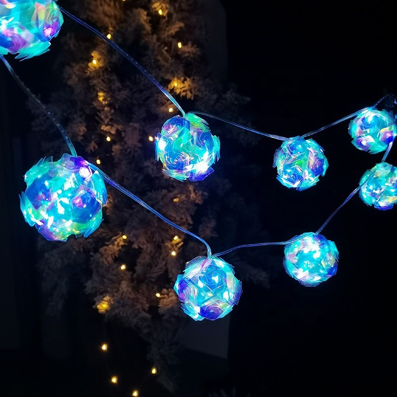 Laser Dream Rose Flower LED string light-3AA