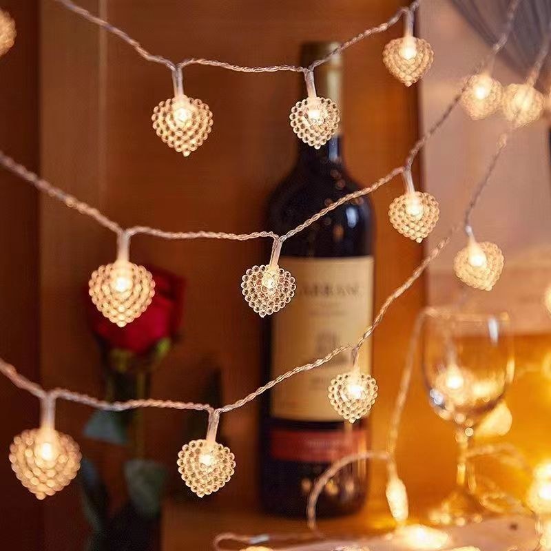 LED string light-Heart 2AA