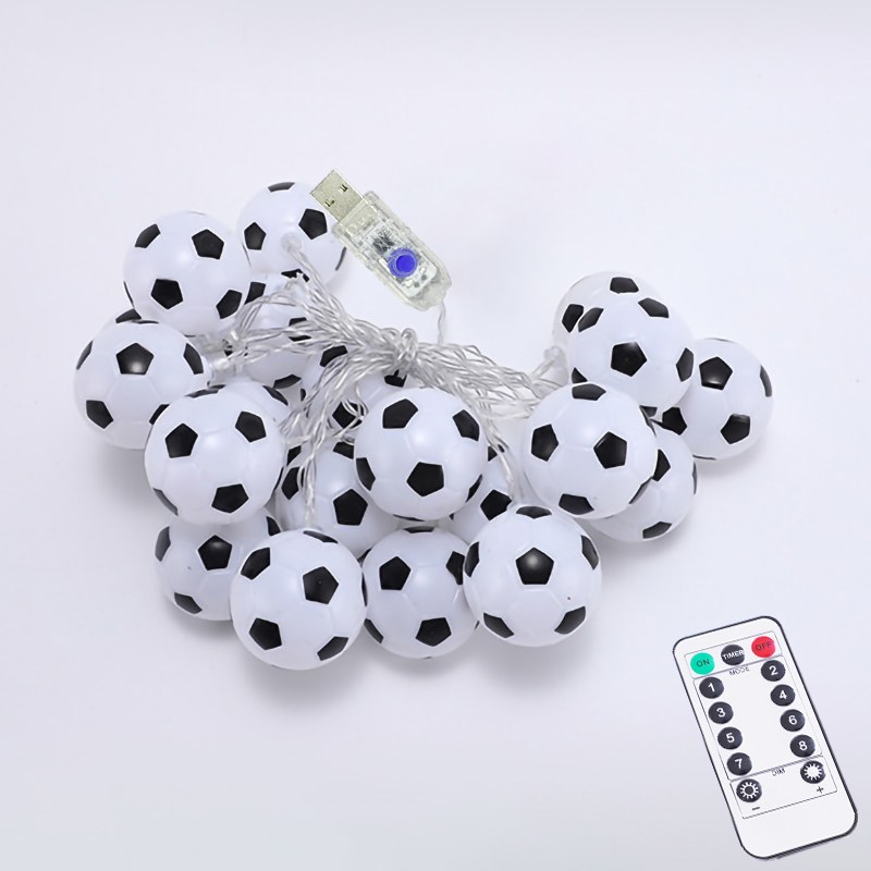 D LED string light-football USB with remote