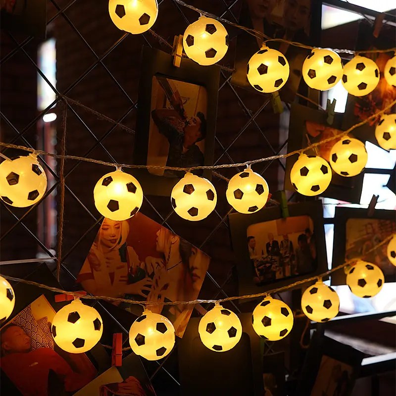 B LED string light-football 3AA