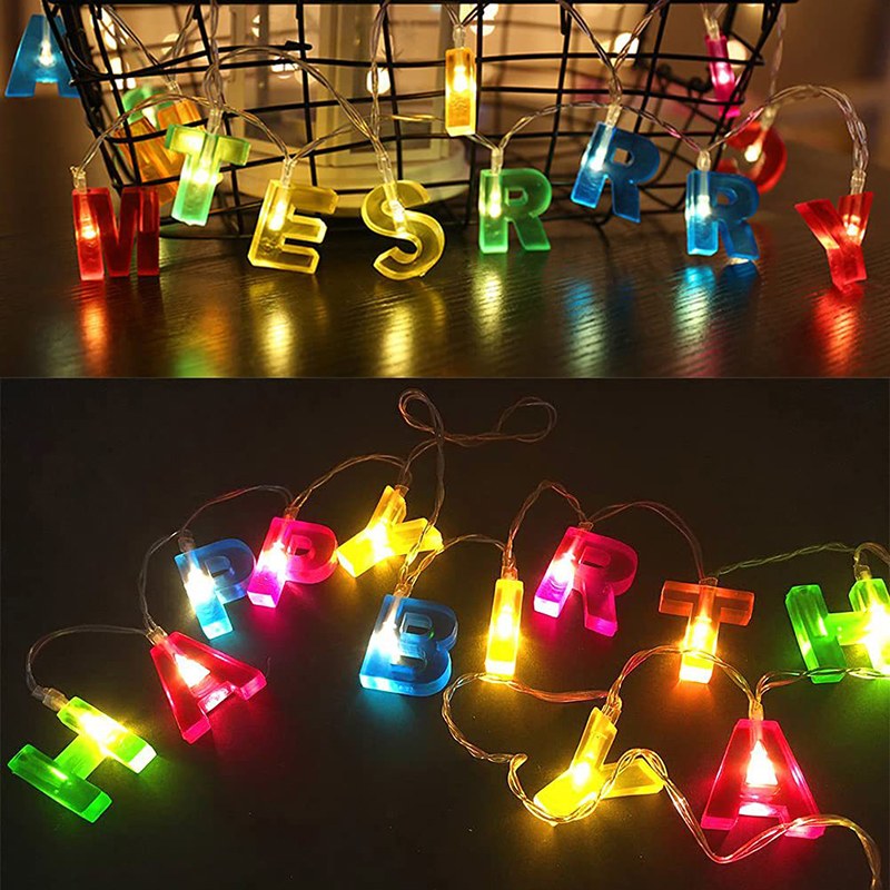 LED string light-letters